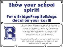 Show Your School Spirit and earn PAVE hours today!